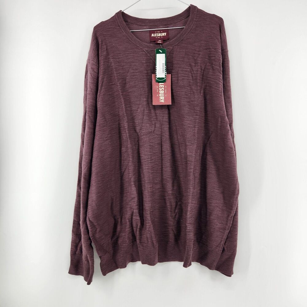 Alesbury‎ Men's Purple XXXL 3XL Riverside Crewneck Sweater NWT